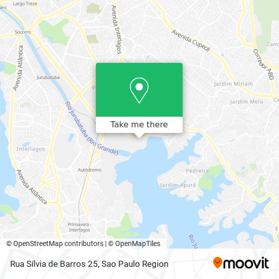 Mapa Rua Sílvia de Barros 25