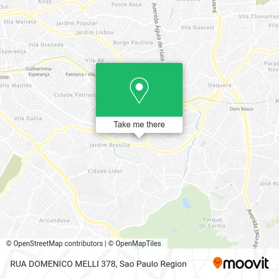 RUA DOMENICO MELLI 378 map