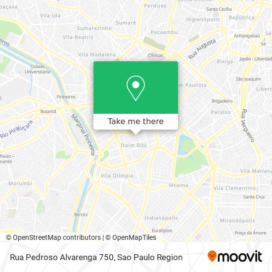 Rua Pedroso Alvarenga 750 map