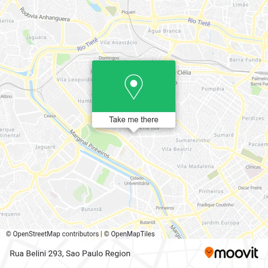 Rua Belini 293 map