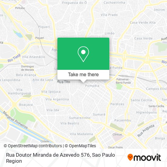 Rua Doutor Miranda de Azevedo 576 map