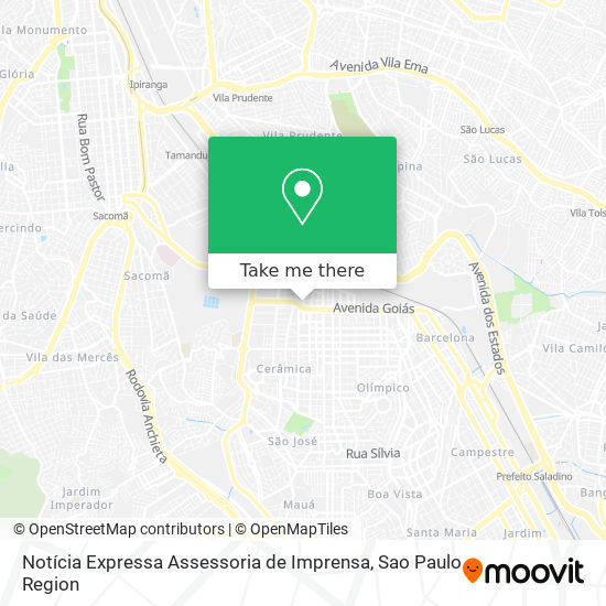 Mapa Notícia Expressa Assessoria de Imprensa