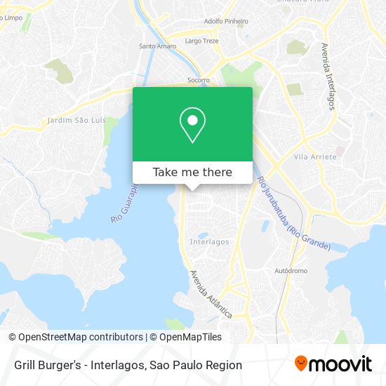 Grill Burger's - Interlagos map
