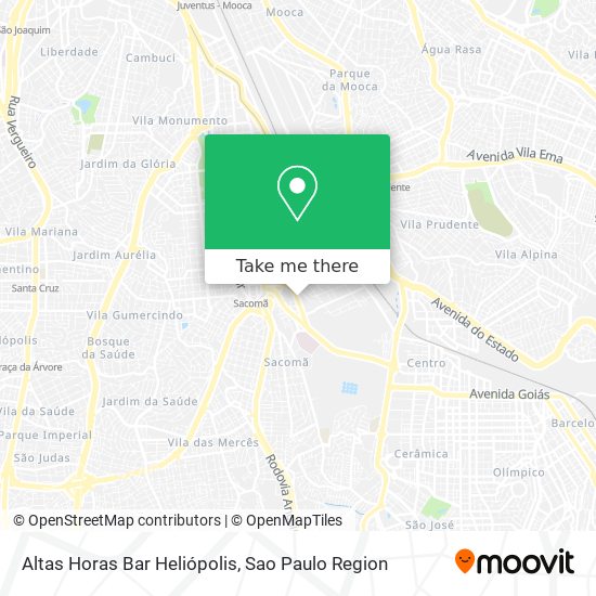 Altas Horas Bar Heliópolis map