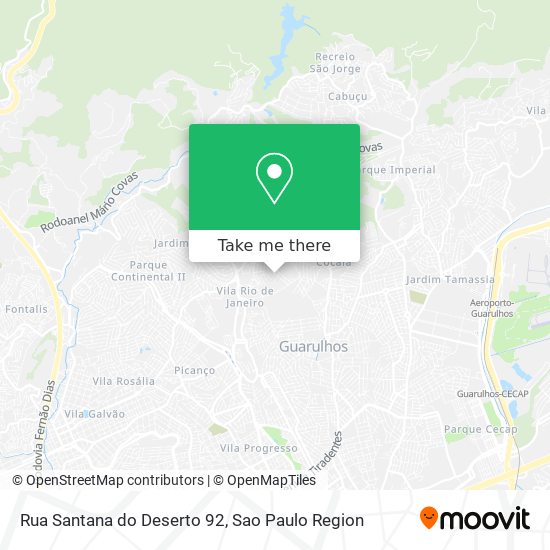 Rua Santana do Deserto 92 map