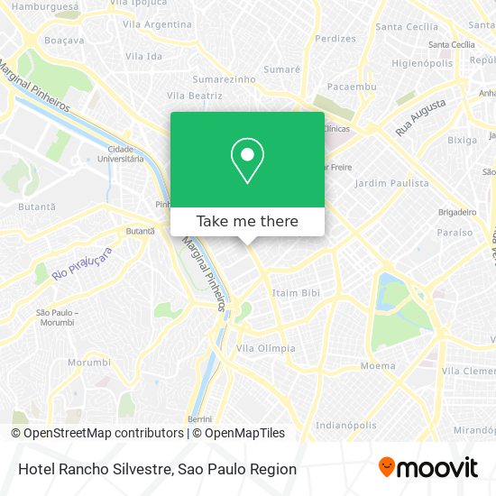 Hotel Rancho Silvestre map