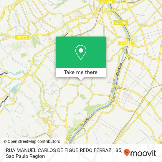 RUA MANUEL CARLOS DE FIGUEIREDO FERRAZ 185 map