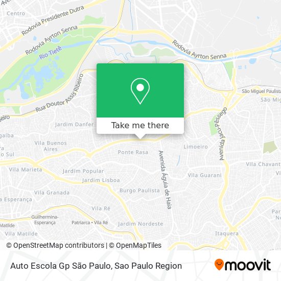 Auto Escola Gp São Paulo map