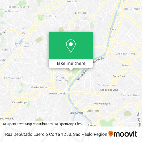 Mapa Rua Deputado Laércio Corte 1250