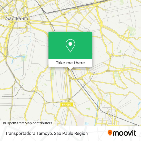Transportadora Tamoyo map