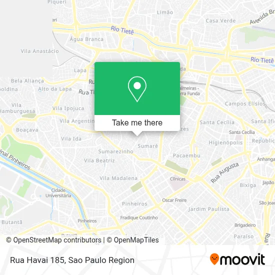 Rua Havai 185 map