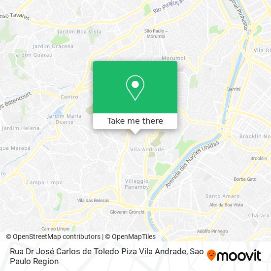 Rua Dr  José Carlos de Toledo Piza   Vila Andrade map