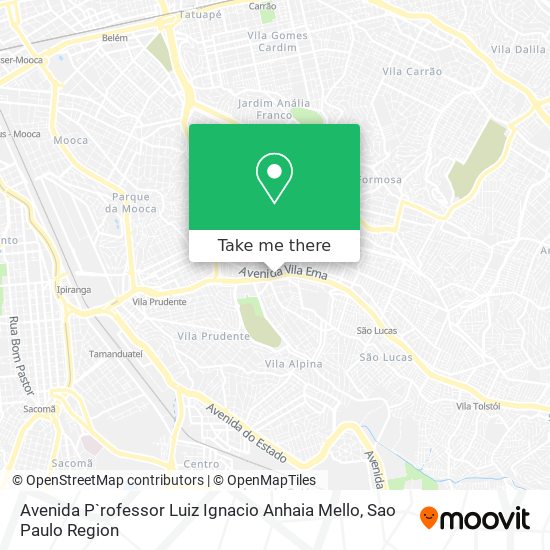 Avenida P`rofessor Luiz Ignacio Anhaia Mello map