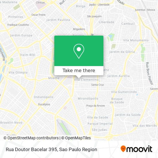 Mapa Rua Doutor Bacelar 395