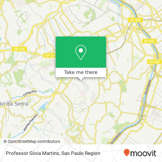 Mapa Professor Gioia Martins