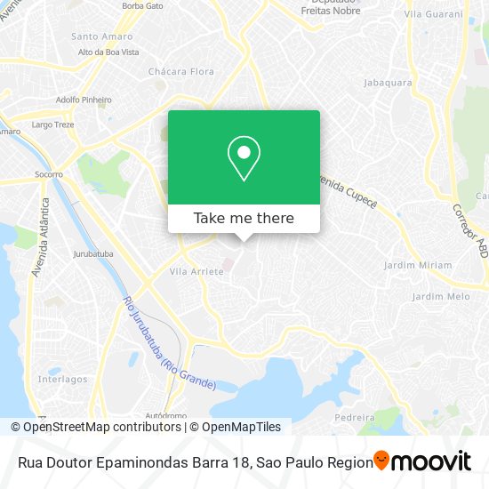 Mapa Rua Doutor Epaminondas Barra 18