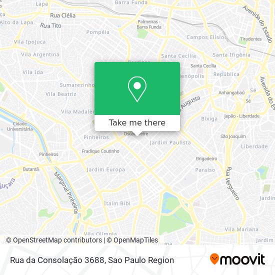 Rua da Consolação 3688 map