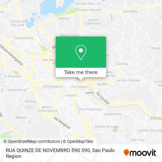 Mapa RUA QUINZE DE NOVEMBRO 590 590