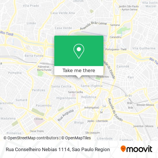 Rua Conselheiro Nebias  1114 map