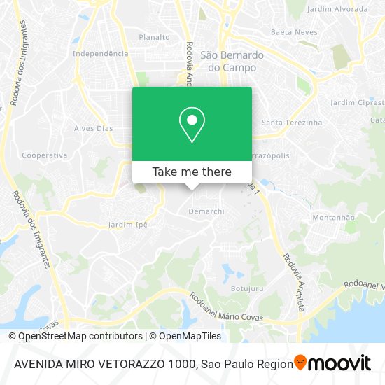 AVENIDA MIRO VETORAZZO 1000 map