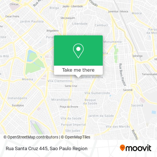 Rua Santa Cruz 445 map