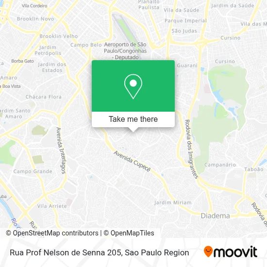 Rua Prof  Nelson de Senna 205 map