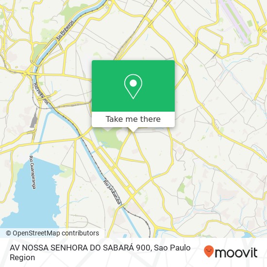 AV NOSSA SENHORA DO SABARÁ 900 map