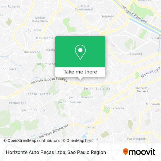 Horizonte Auto Peças Ltda map