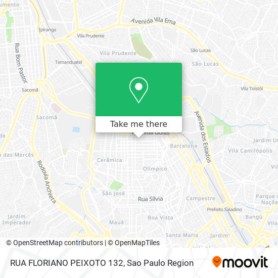 Mapa RUA FLORIANO PEIXOTO 132