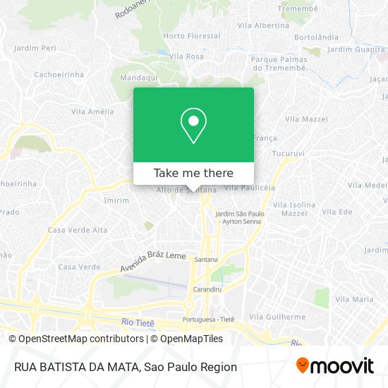 RUA BATISTA DA MATA map