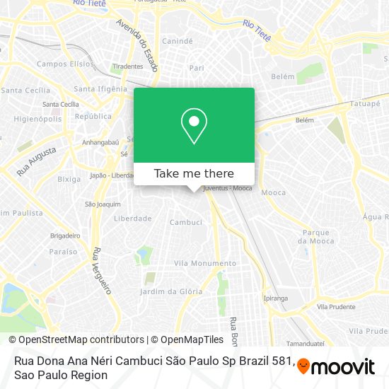 Mapa Rua Dona Ana Néri   Cambuci  São Paulo   Sp  Brazil 581