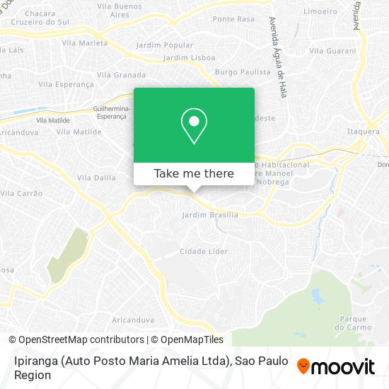 Ipiranga (Auto Posto Maria Amelia Ltda) map