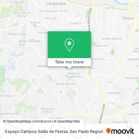 Espaço Campos Salão de Festas map