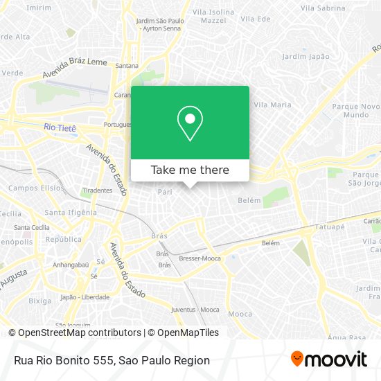 Rua Rio Bonito 555 map