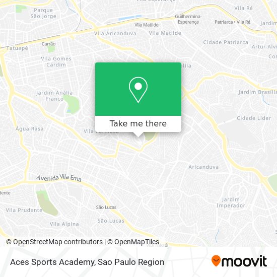 Aces Sports Academy map