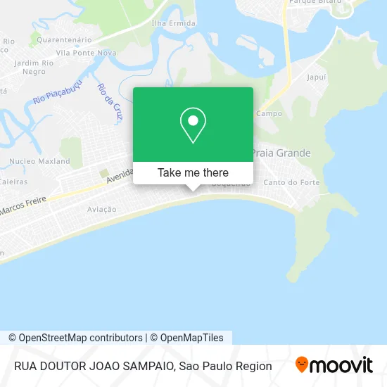 RUA DOUTOR JOAO SAMPAIO map