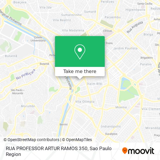 RUA PROFESSOR ARTUR RAMOS 350 map