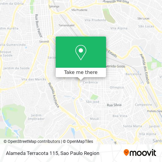 Alameda Terracota 115 map