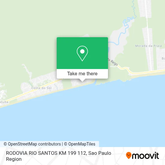 RODOVIA RIO SANTOS  KM 199 112 map