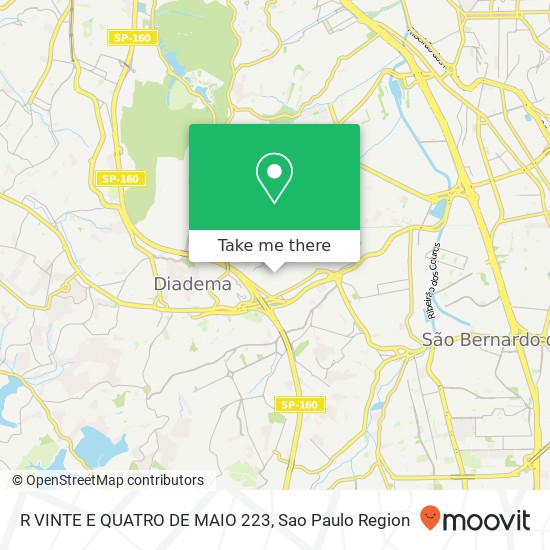 R VINTE E QUATRO DE MAIO 223 map