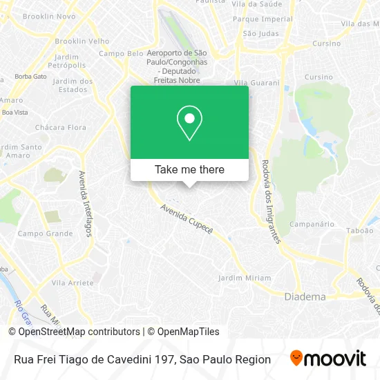 Rua Frei Tiago de Cavedini 197 map