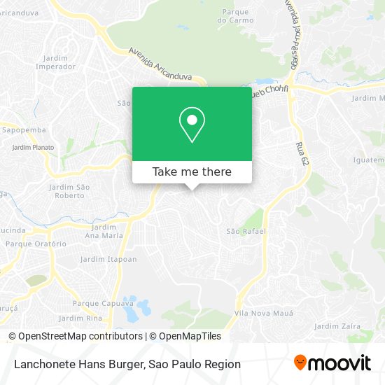 Lanchonete Hans Burger map