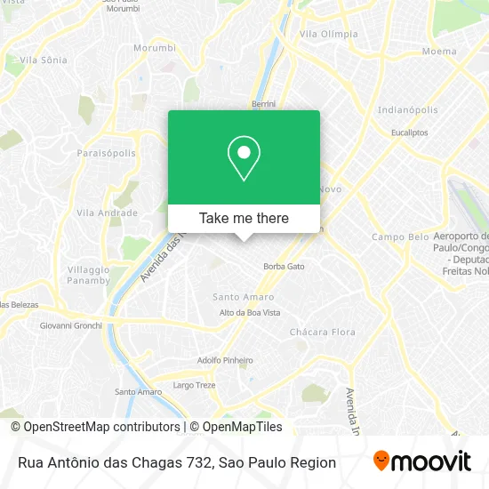 Rua Antônio das Chagas 732 map