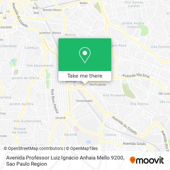 Avenida Professor Luiz Ignácio Anhaia Mello 9200 map