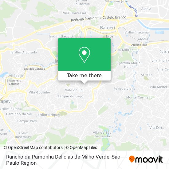 Rancho da Pamonha Delicias de Milho Verde map