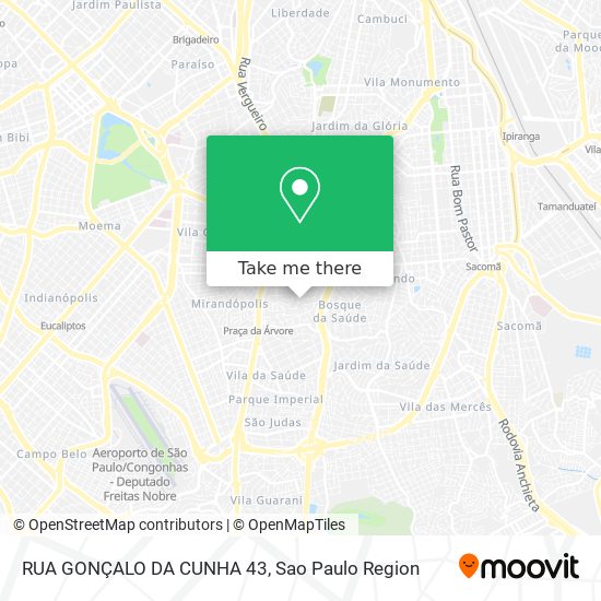 RUA GONÇALO DA CUNHA 43 map