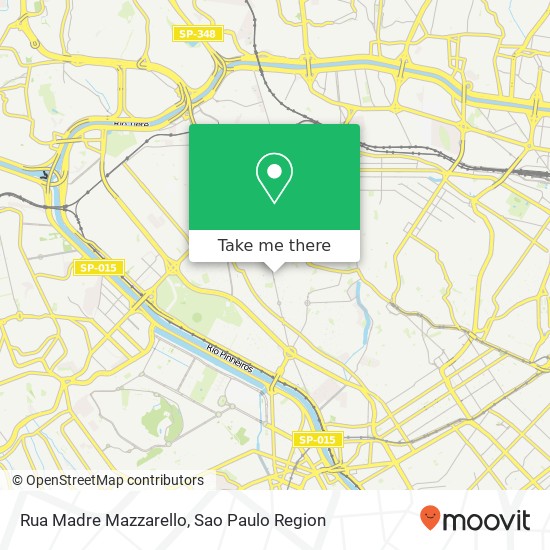 Mapa Rua Madre Mazzarello
