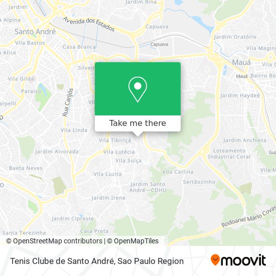 Tenis Clube de Santo André map