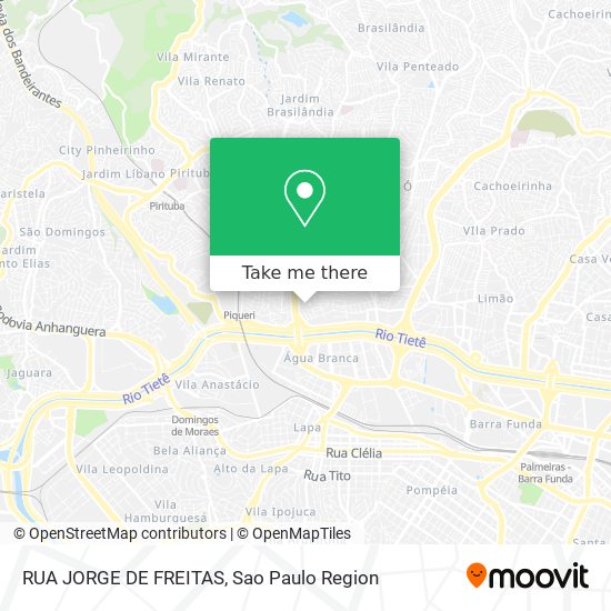 Mapa RUA JORGE DE FREITAS