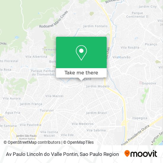 Mapa Av  Paulo Lincoln do Valle Pontin